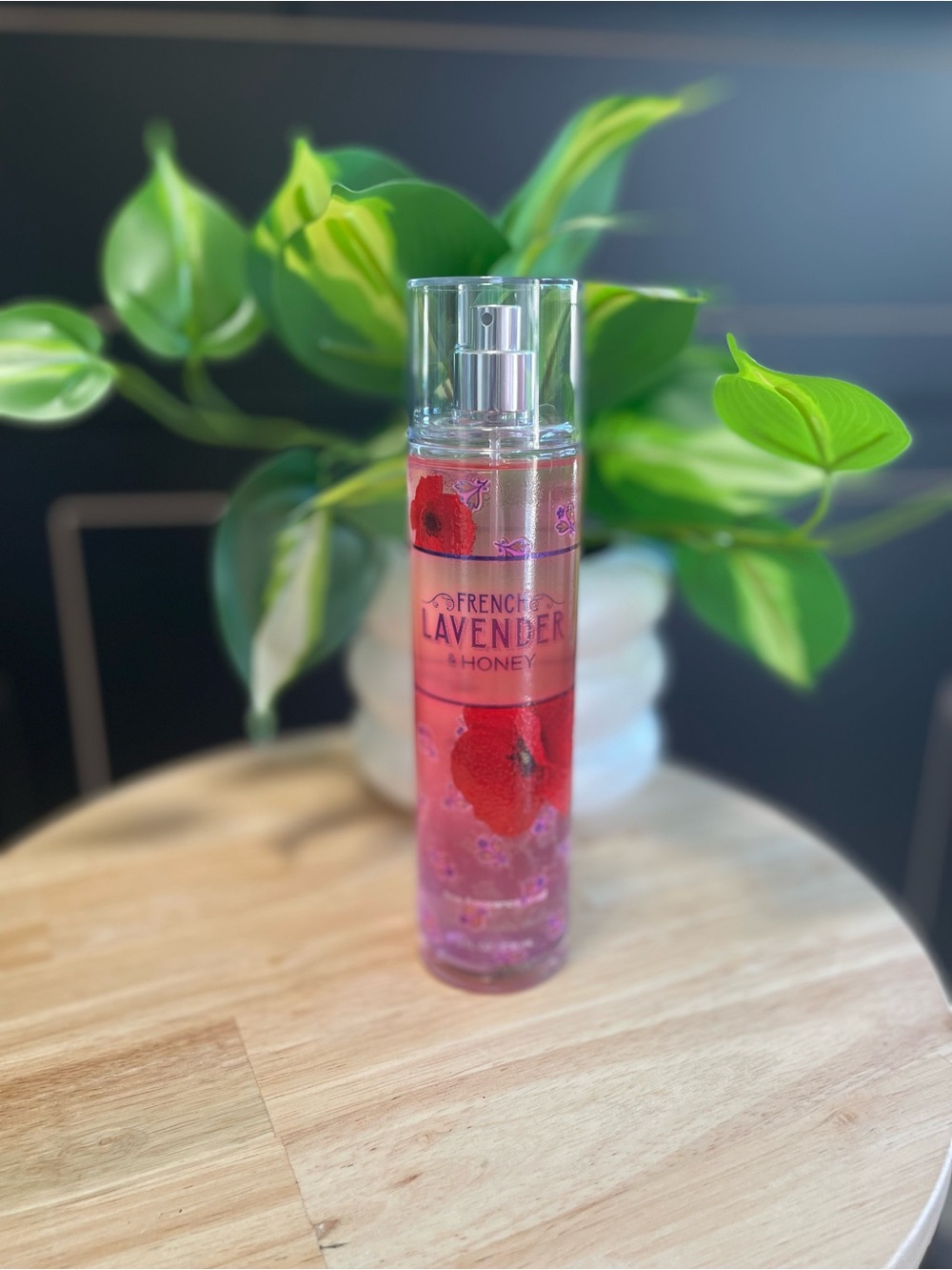 French Lavender & Honey Body Mist - Pink Purple Floral Bottle